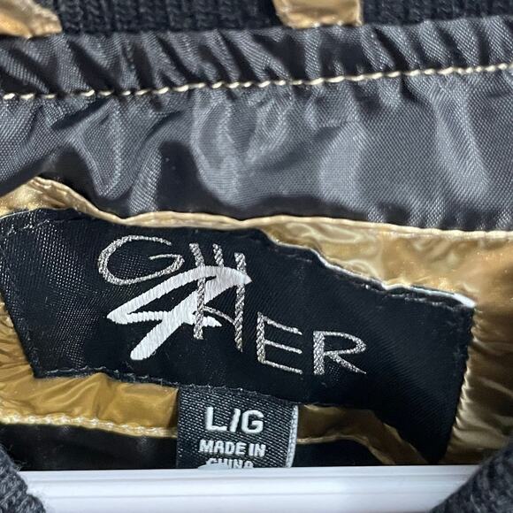 Pittsburgh Steelers G-III 4Her Gold Metallic Puffer Jacket - Picture 2 of 8